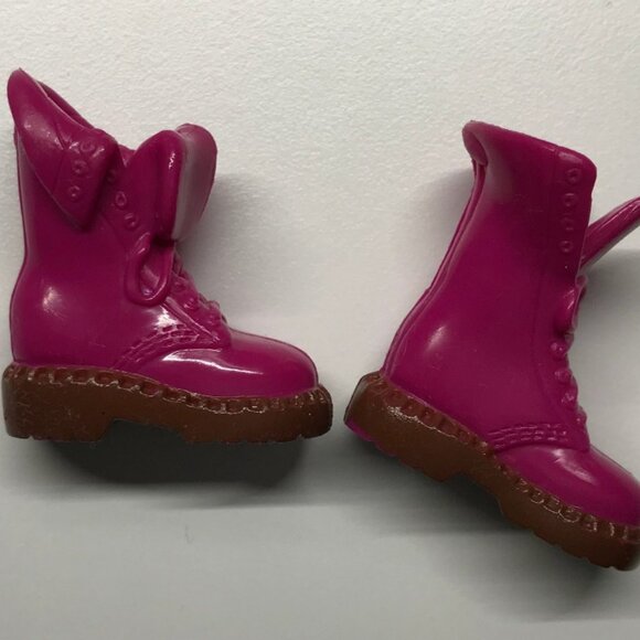 Barbie - pink combat boots - fits model muse feet - Picture 1 of 2